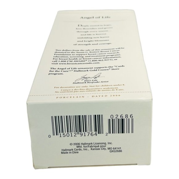 Hallmark Keepsake Angel of Life Porcelain Christmas Tree Ornament 2006 - Picture 12 of 12